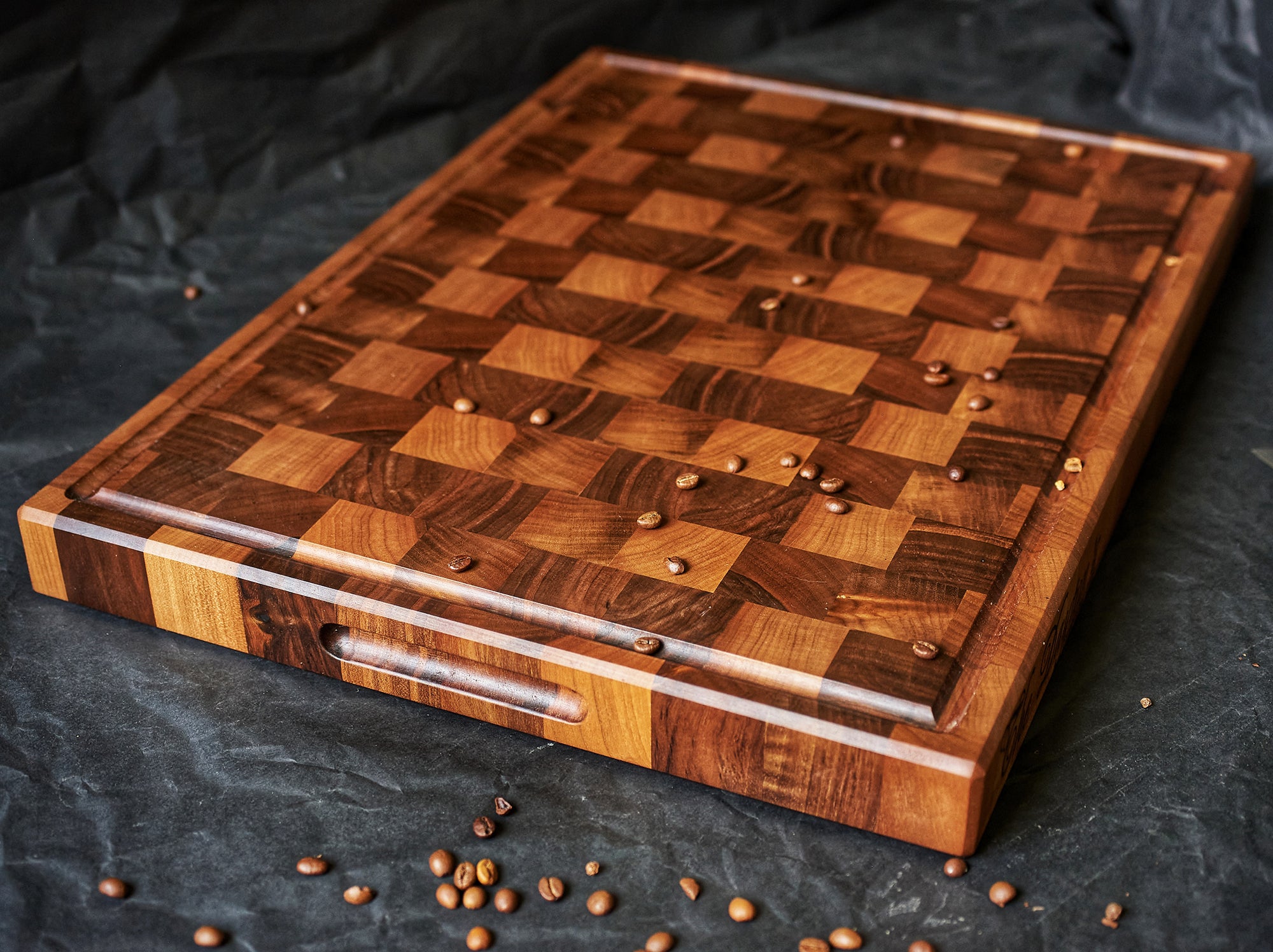 Personalized Double-sided Walnut End Grain Cutting Board