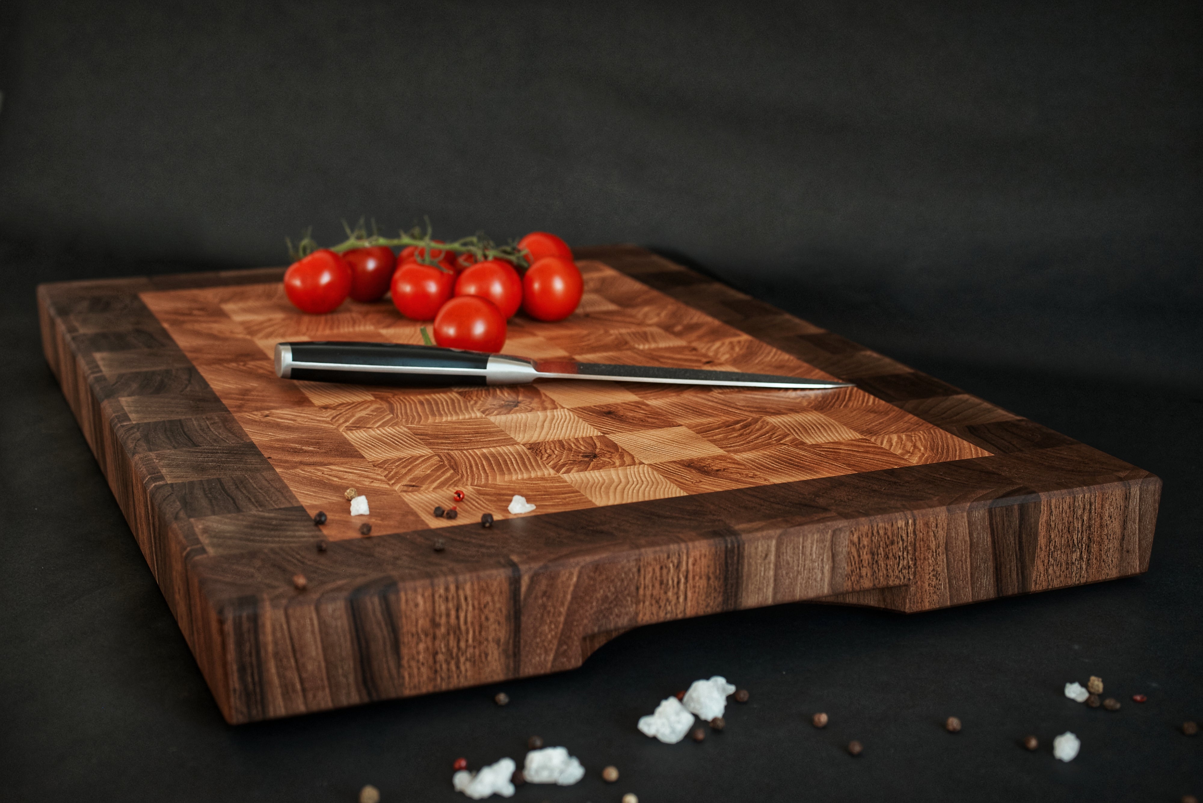 Personalized Walnut and Cherry End Grain Cutting Board