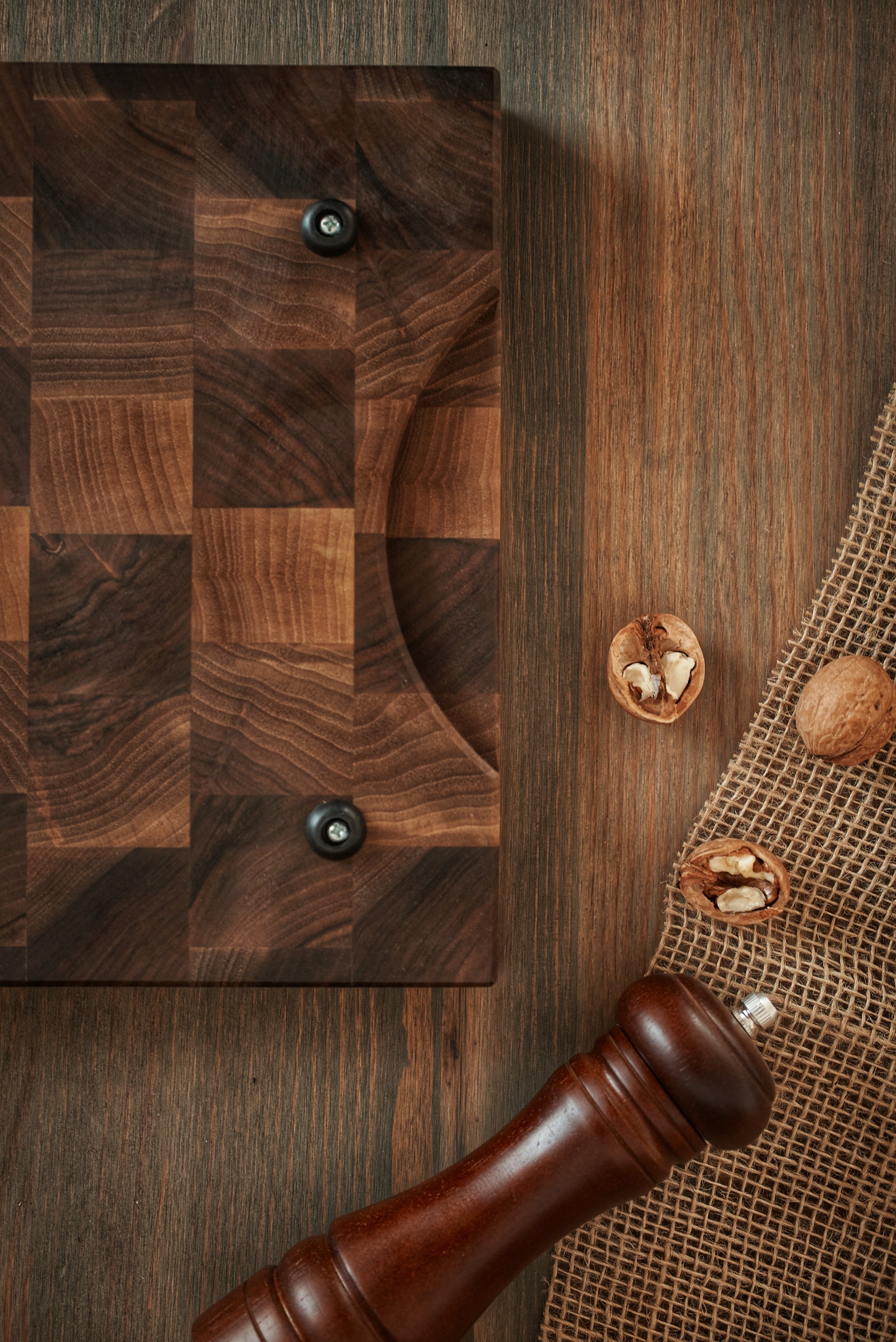 Personalized Walnut End Grain Cutting Board