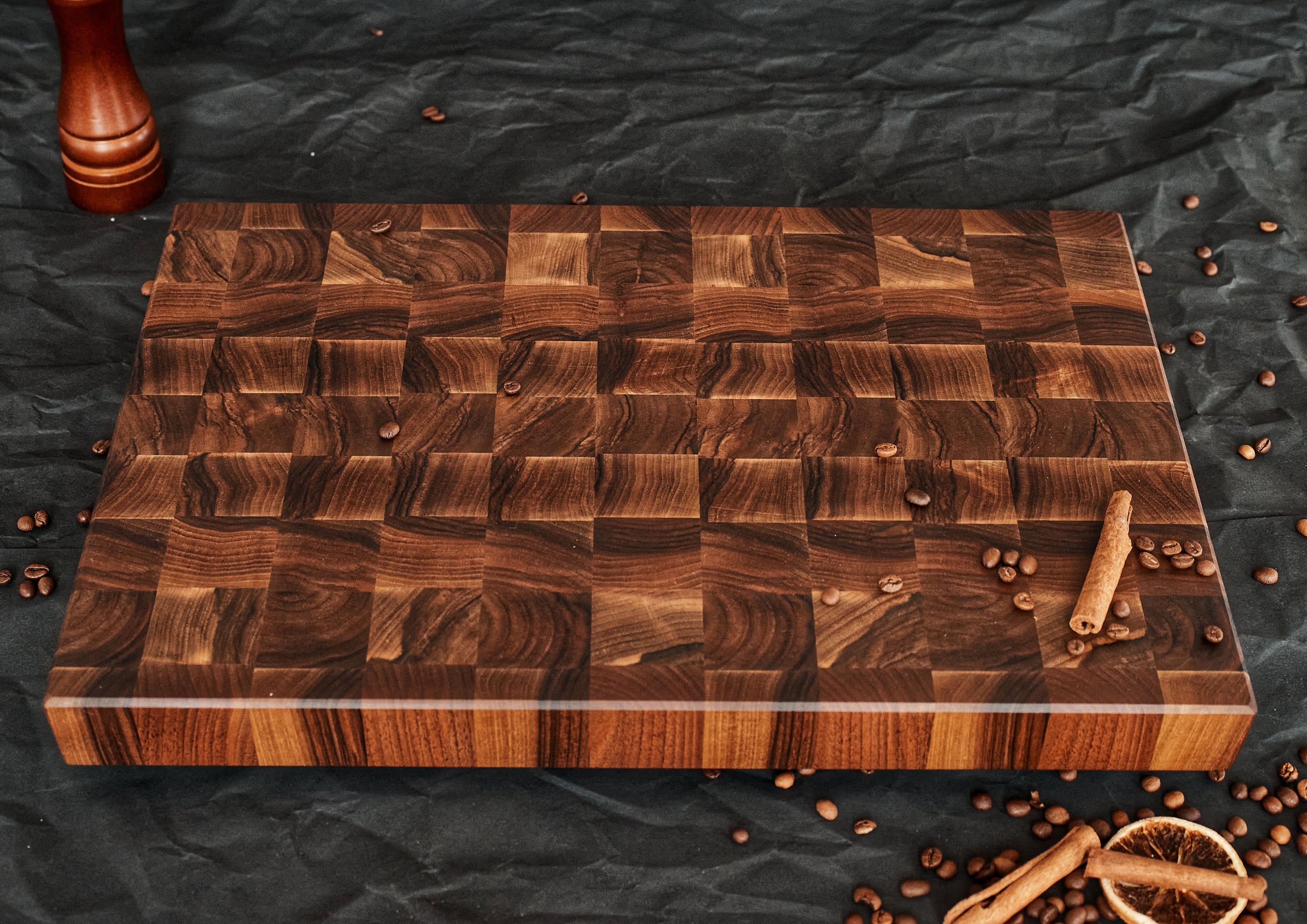 Personalized Walnut End Grain Cutting Board