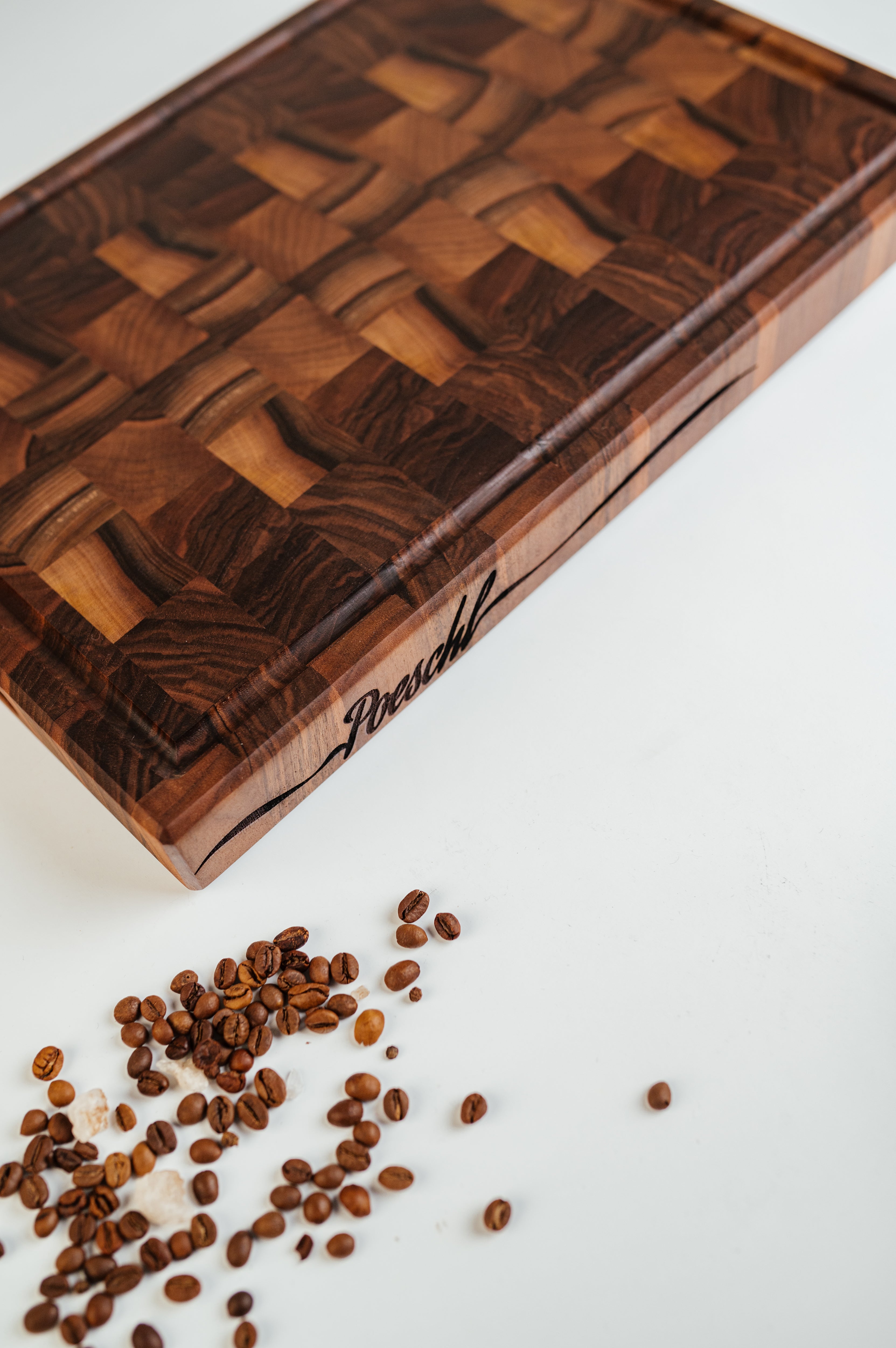 Personalized Double-sided Walnut  End Grain Cutting Board