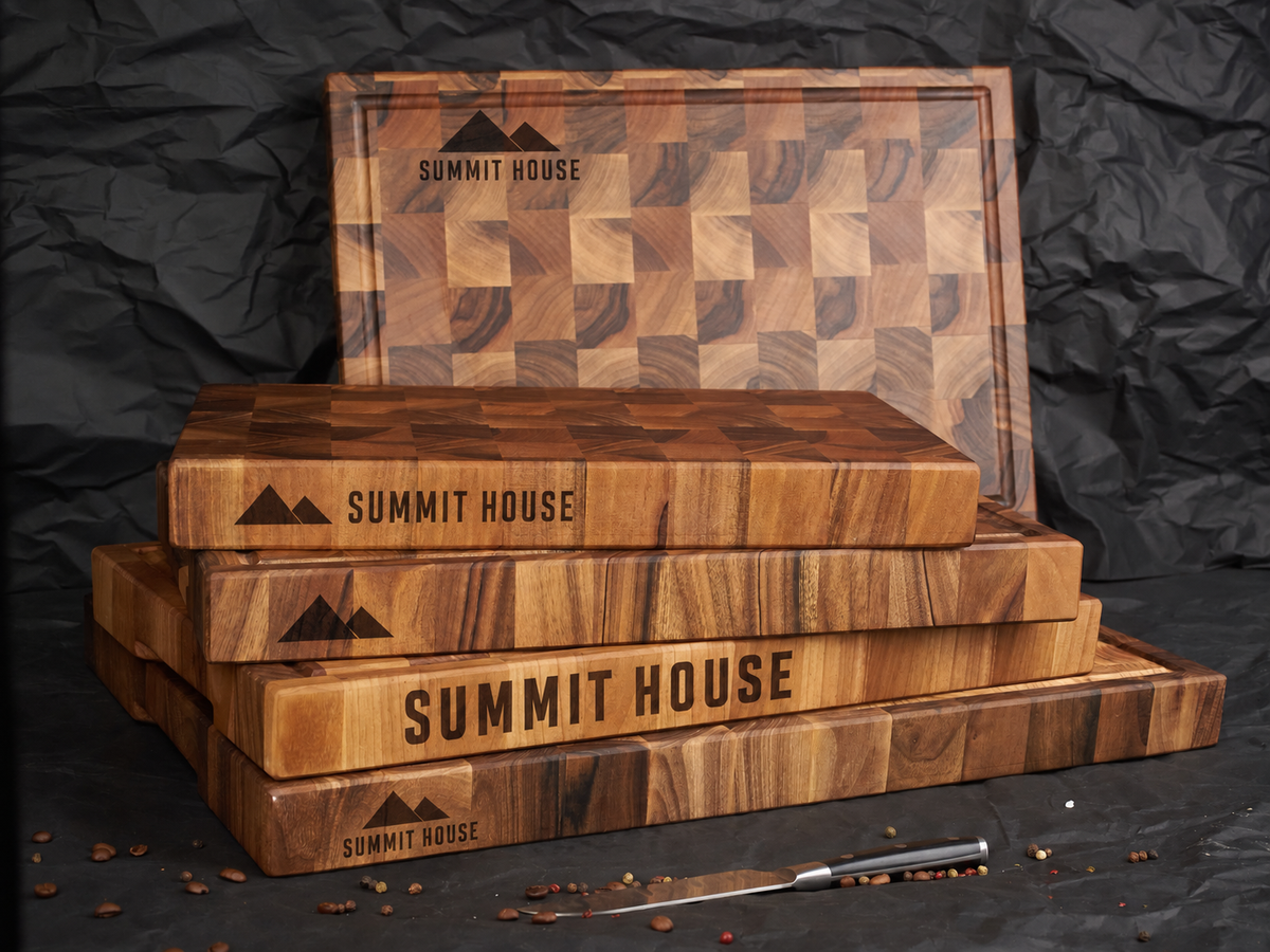 Personalized Cutting Boards for 5+ — Family, Corporate & Closing Gifts