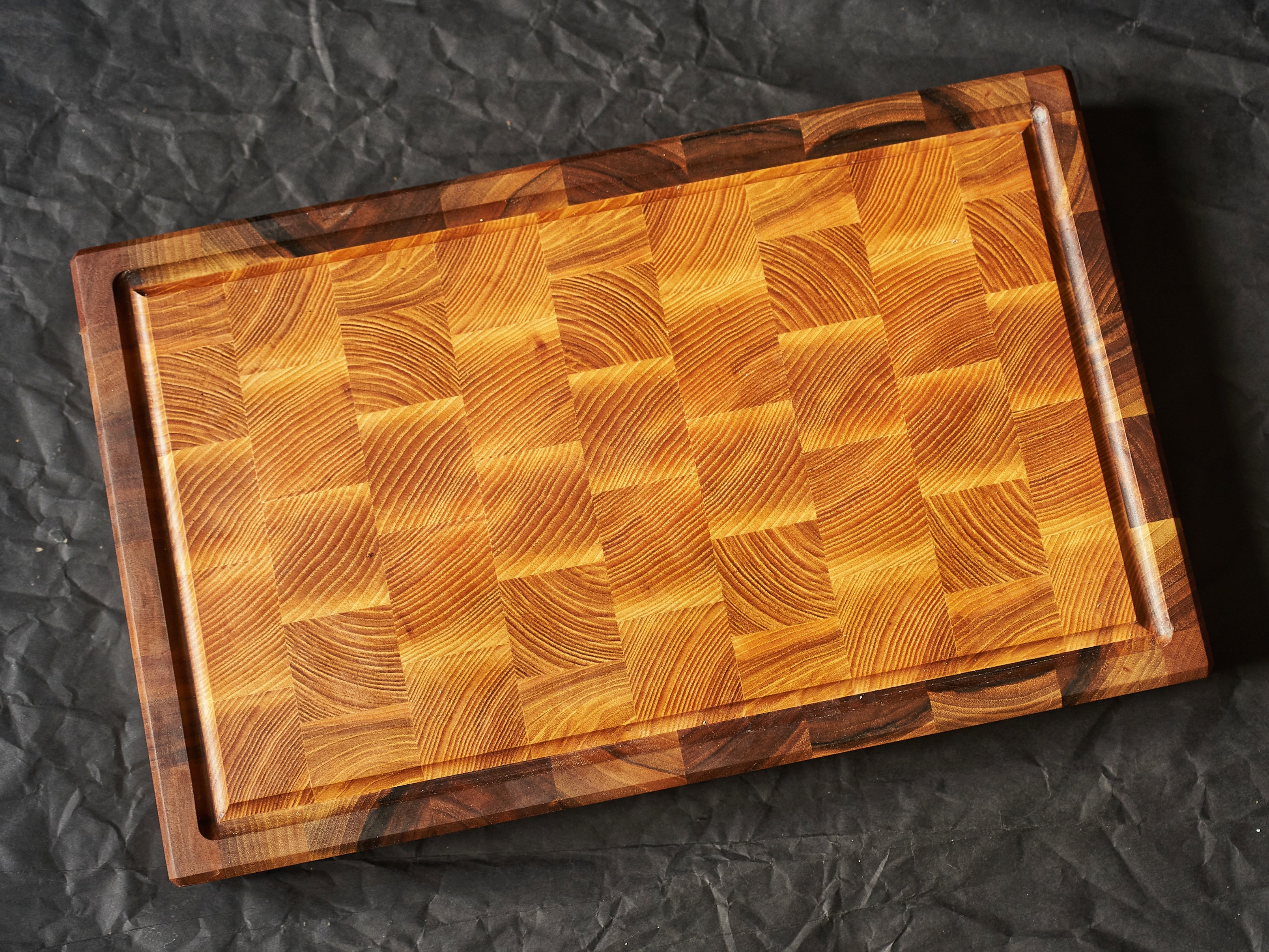 Personalized Walnut and Cherry End Grain Cutting Board