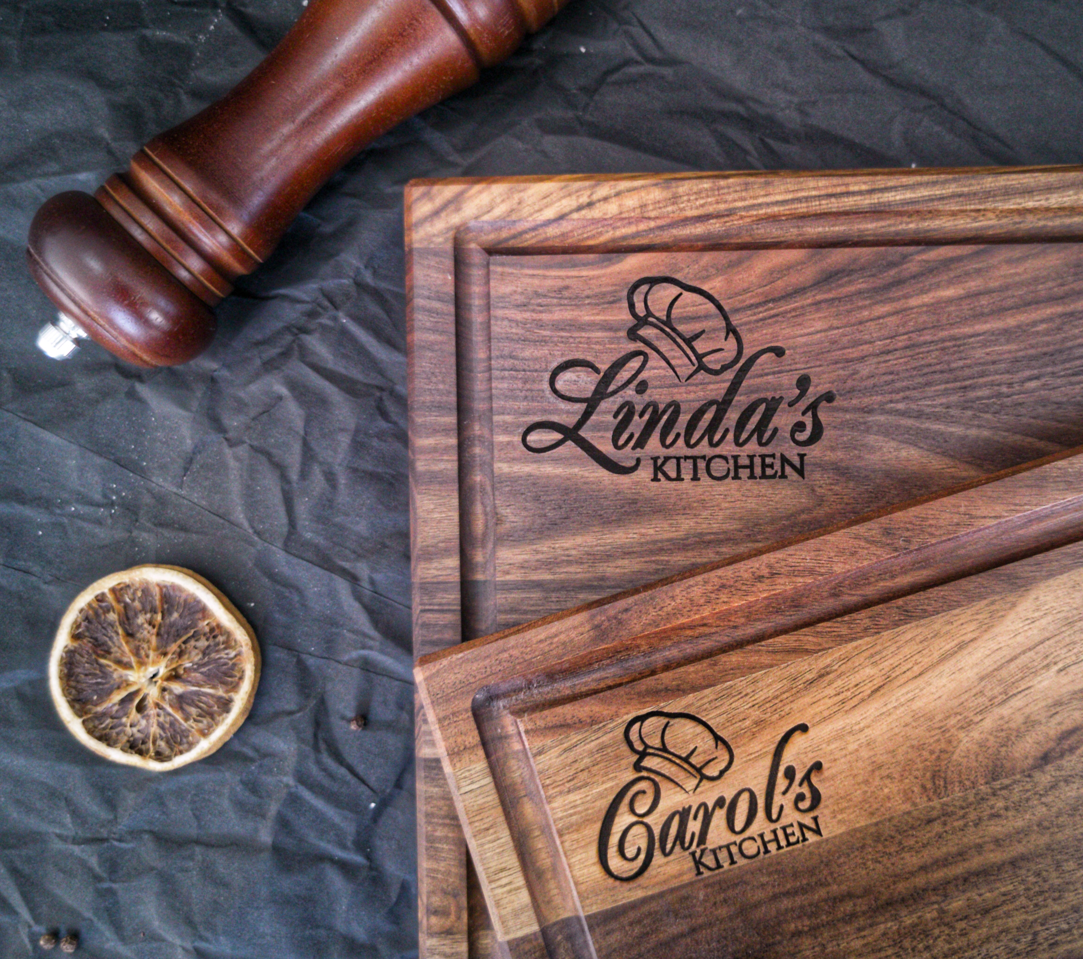 Personalized Walnut Cutting Board