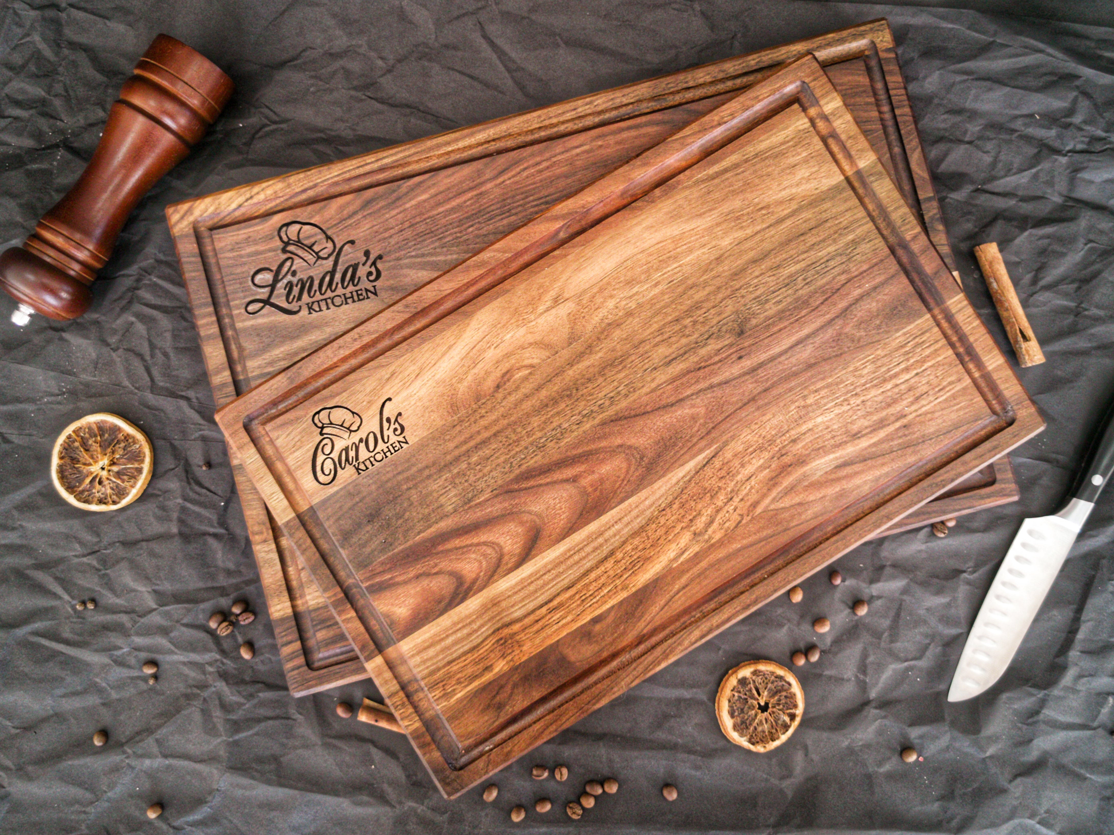 Personalized Walnut Cutting Board