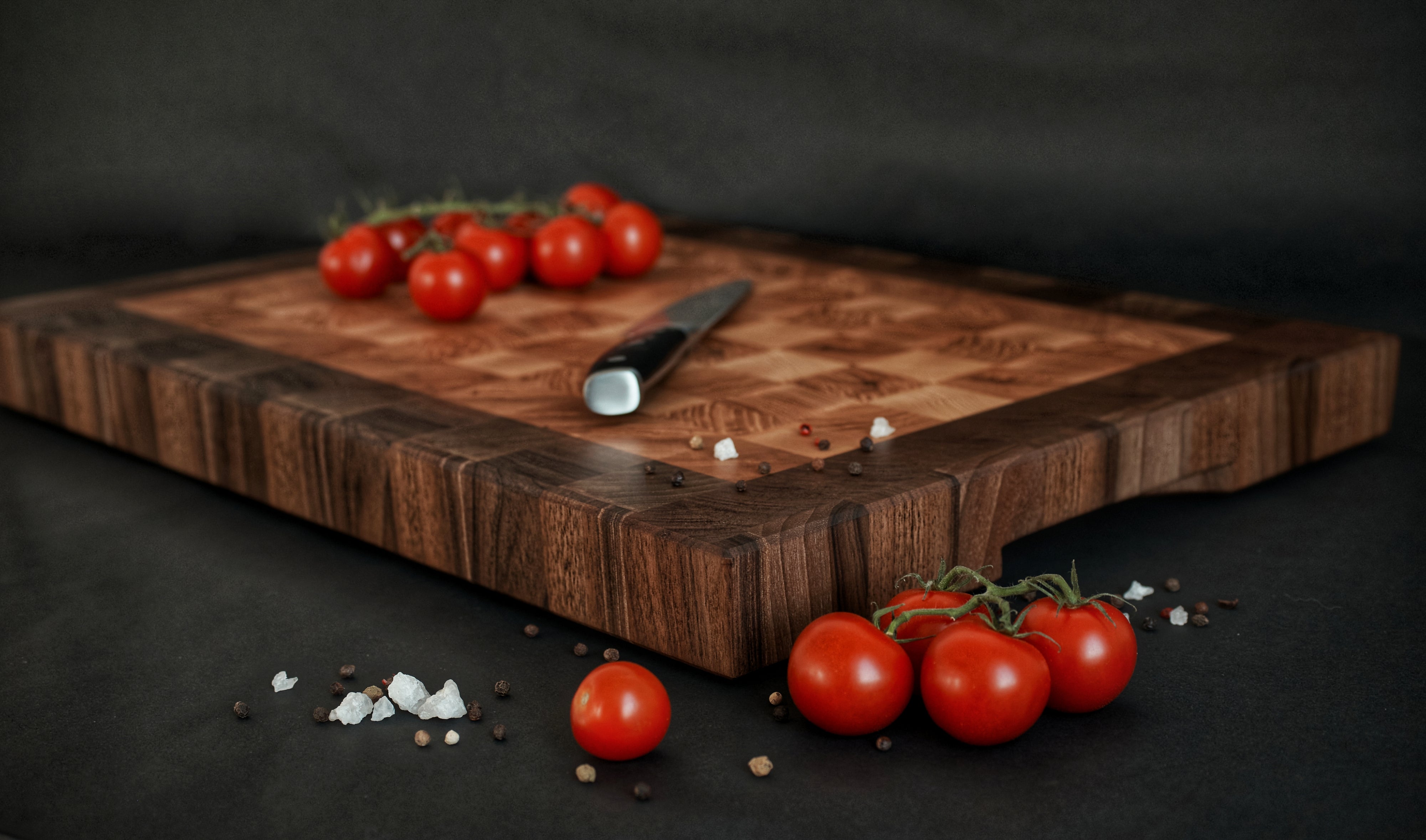 Personalized Walnut and Cherry End Grain Cutting Board