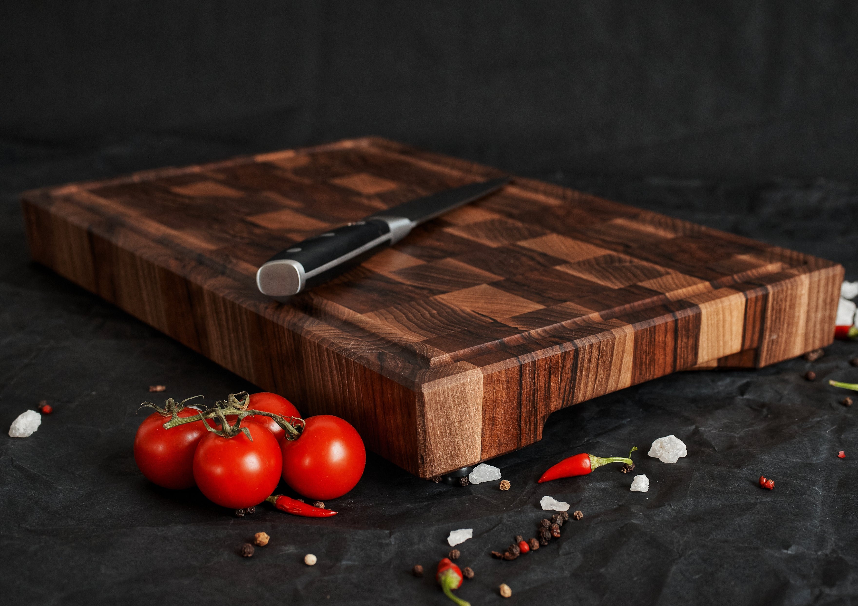 Personalized Walnut End Grain Cutting Board