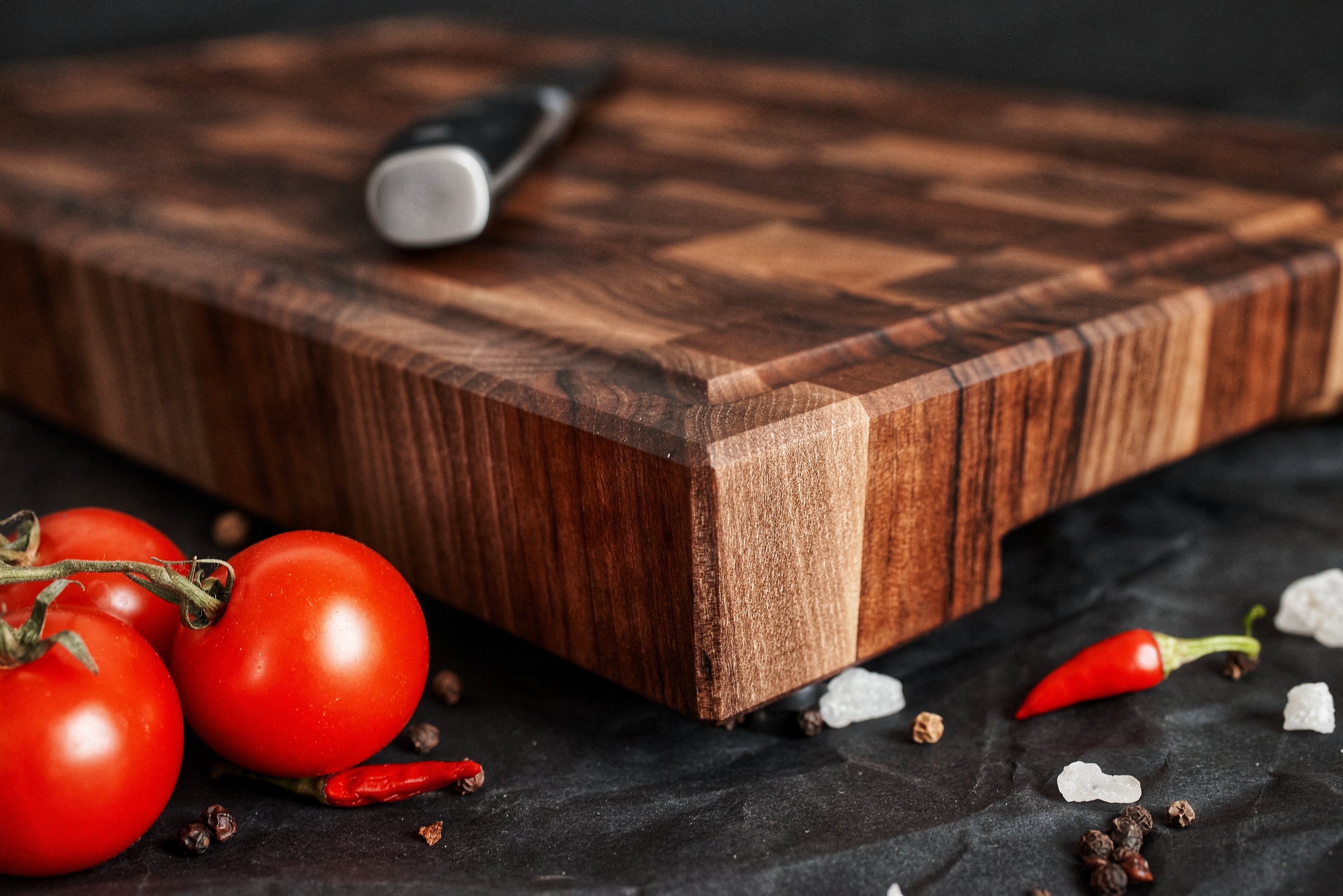 Personalized Walnut End Grain Cutting Board