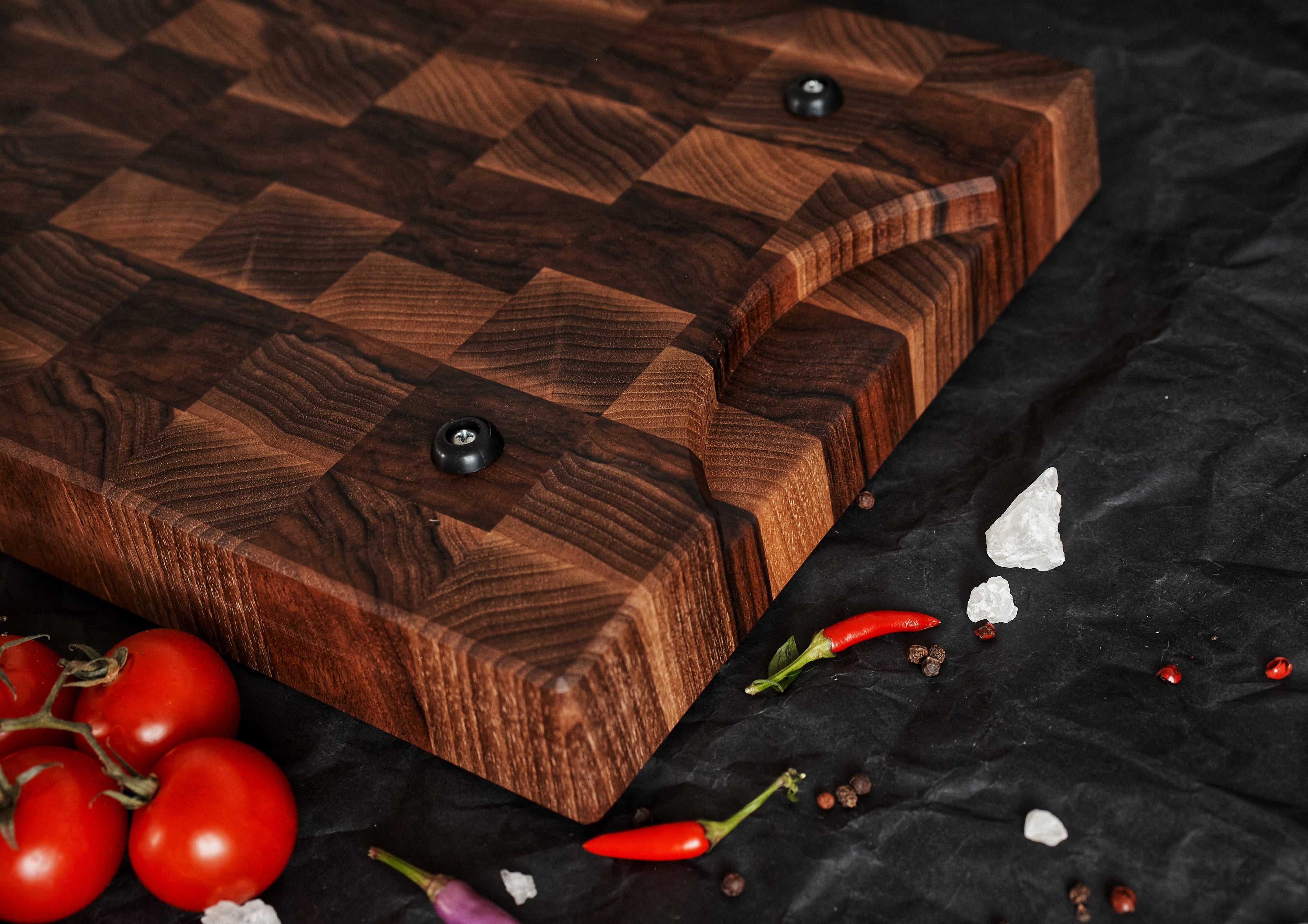 Personalized Walnut End Grain Cutting Board