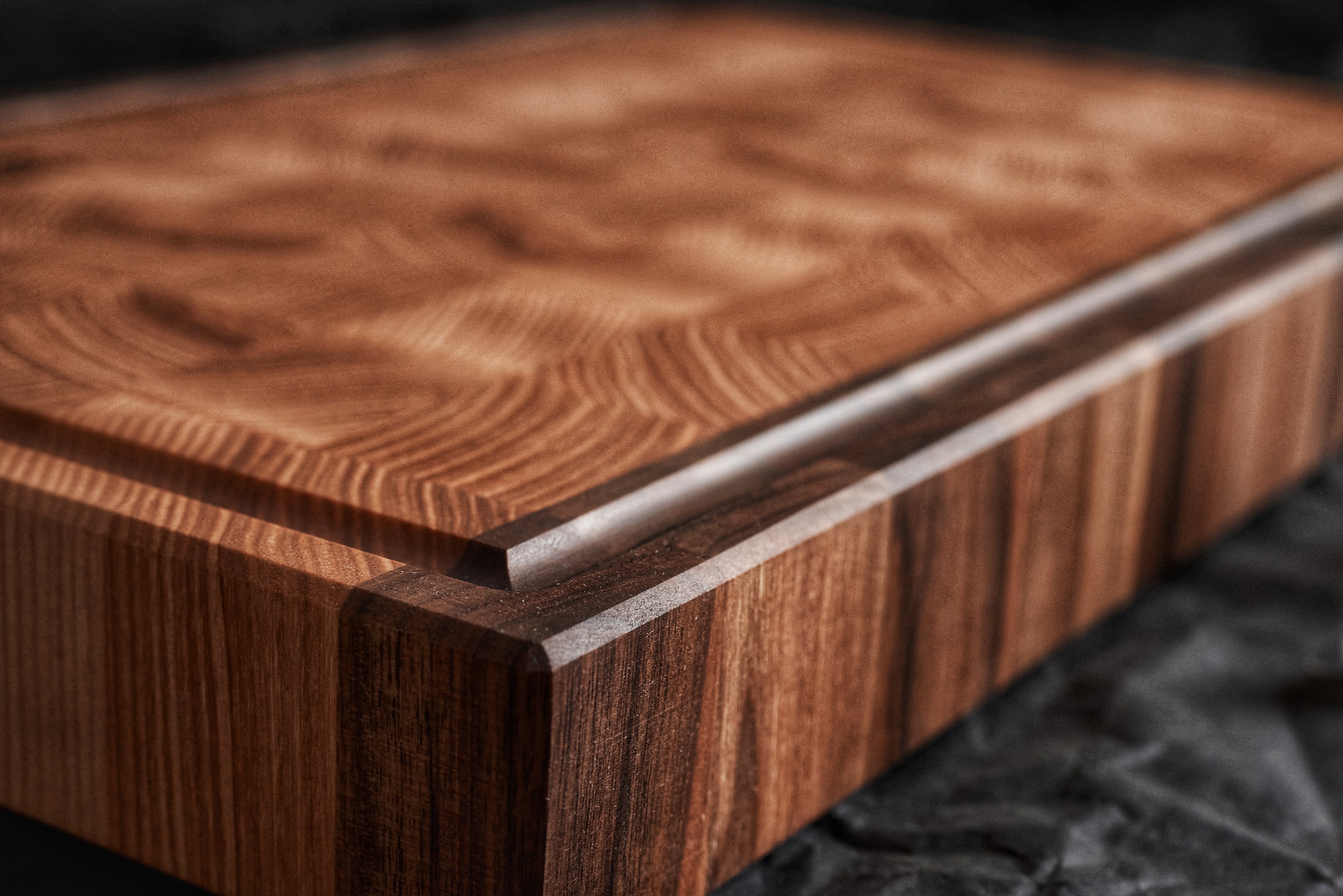 Personalized Double-sided Walnut and Cherry End Grain Cutting Board