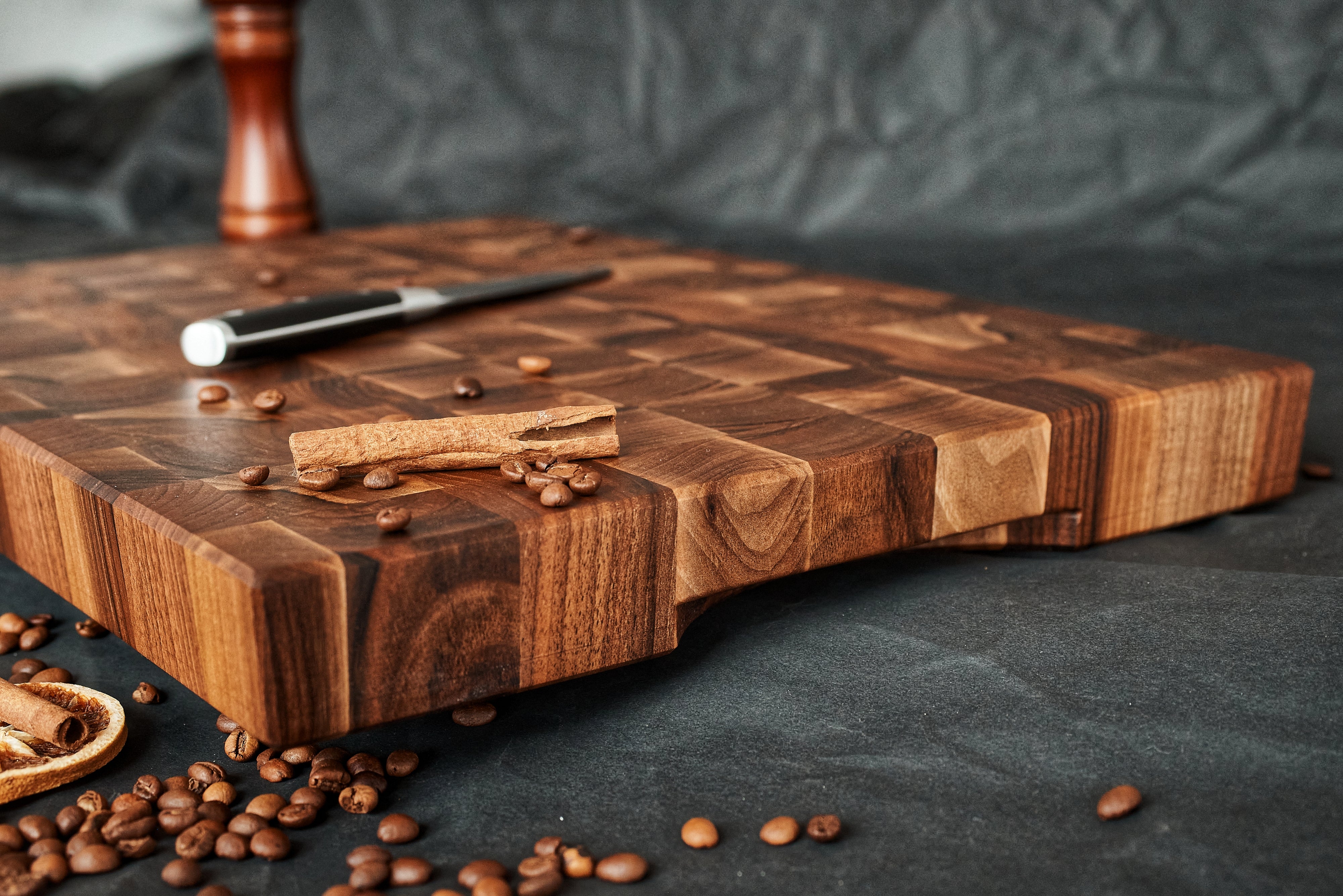 Personalized Walnut  End Grain Cutting Board