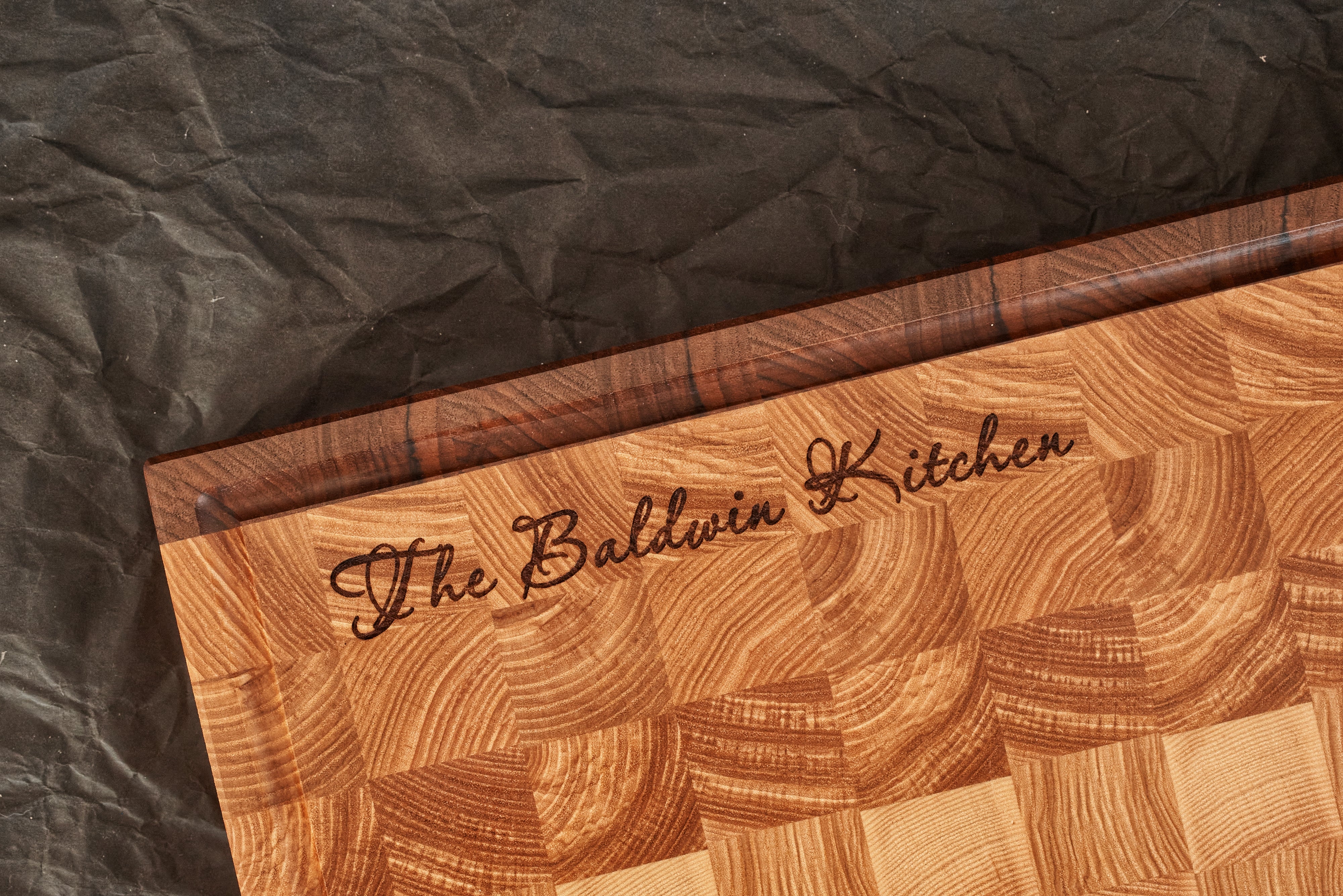 Personalized Double-sided Walnut and Cherry End Grain Cutting Board